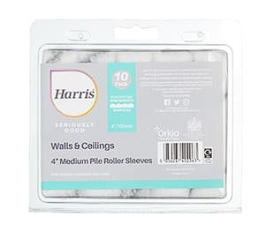 Harris Seriously Good Roller Sleeve Medium Pile 10pk 4"