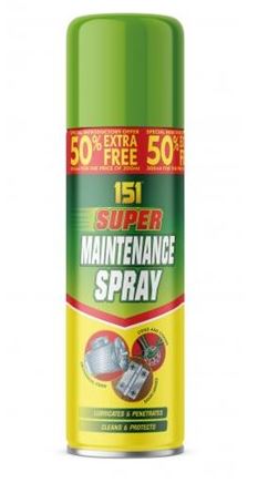 151 Super Maintenance Spray 300ml 50% extra