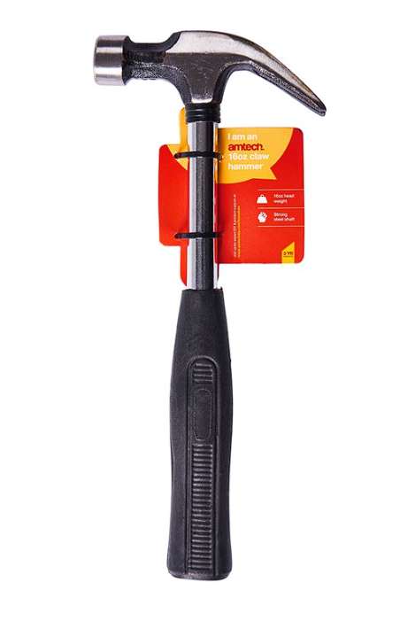 Amtech 16oz (450g) Claw hammer with steel shaft