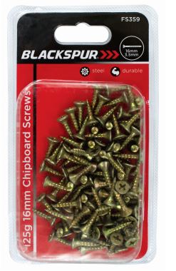125G 16MM CHIPBOARD SCREWS