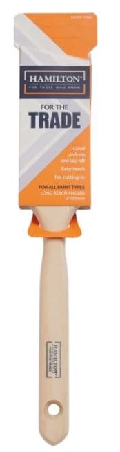 Hamilton For The Trade Long Handled Angled Brush 2"