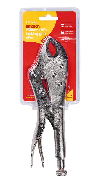 Amtech 250mm (10") Locking grip plier