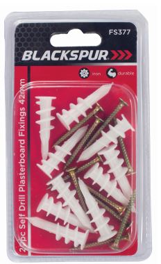 20PC SELF DRILL PLASTERBOARD FIXINGS 42mm