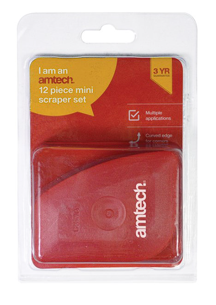 Amtech 12 piece mini scraper set