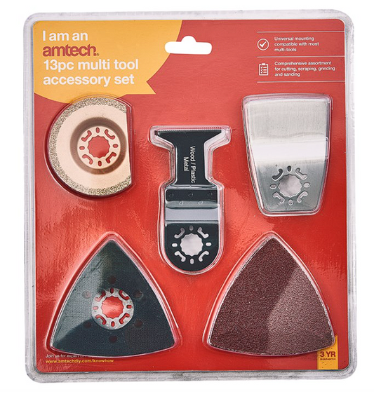 Amtech 13 Piece multi tool accessory set