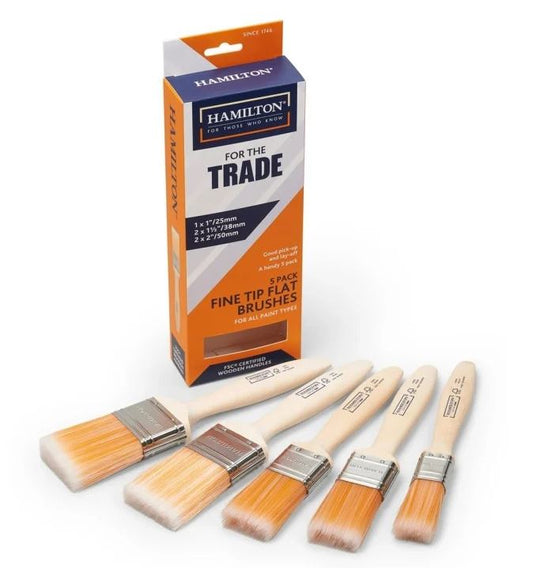 Hamilton For The Trade Fine Tip Brushes 5 Pack