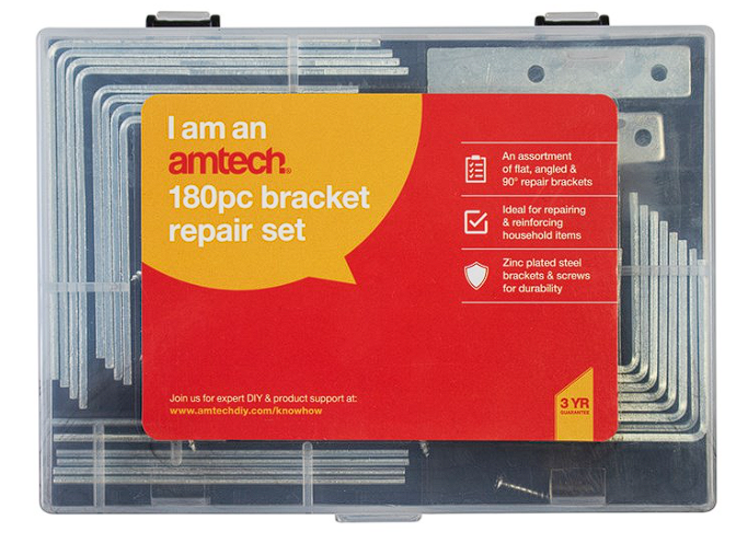 Amtech 180 Piece angled and straight bracket repair set