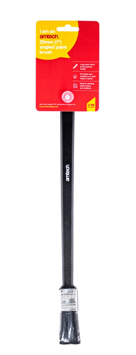 Amtech 25mm (1") Long reach angled paint brush