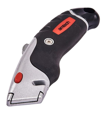 Amtech Retractable utility knife with soft grip