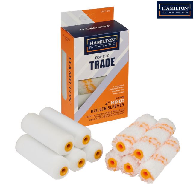 Hamilton For Trade Mixed Roller Sleeves 4" 10/PK