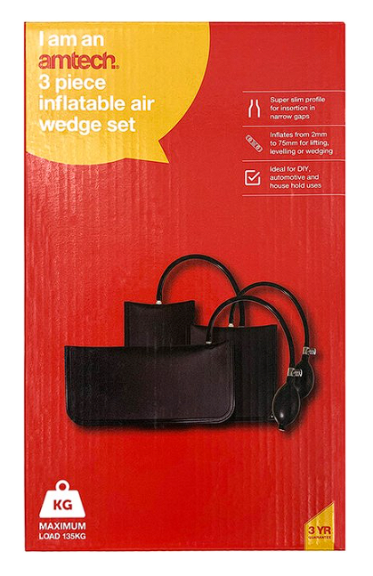 Amtech 3 Piece inflatable air wedge set