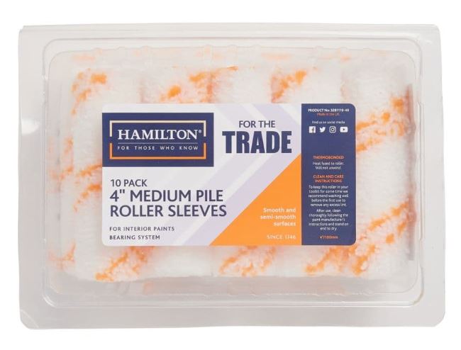 Hamilton For The Trade Medium Pile Sleeves Pack 10 4"