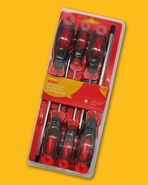 Amtech 6pc Security Torx Screwdriver Set