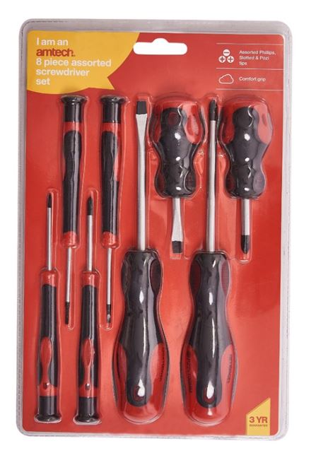 Amtech 8 Piece screwdriver set