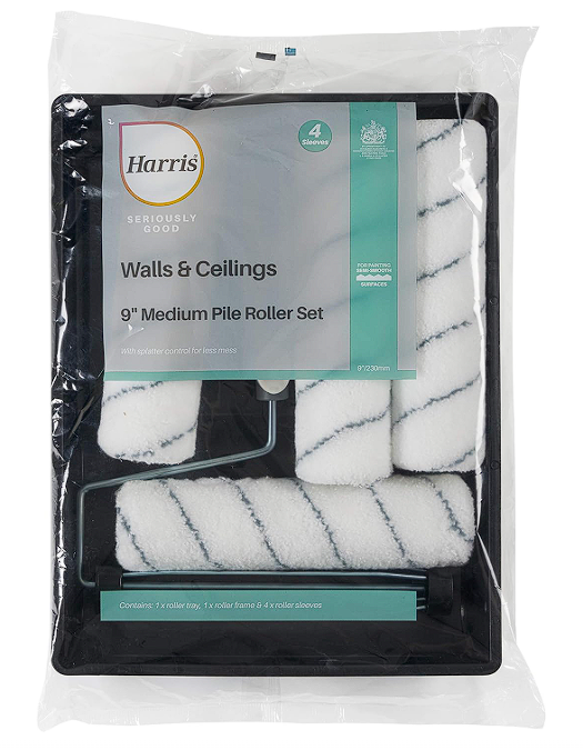 Harris Seriously Good Four Sleeve Medium Pile Roller Set 9"