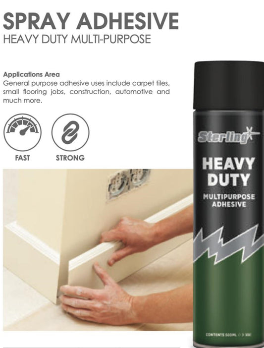 HEAVY DUTY SPRAY ADHESIVE 500ML