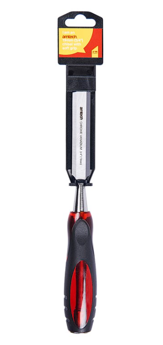 Amtech 3/4"" Wood Chisel with Soft Grip - CR-V