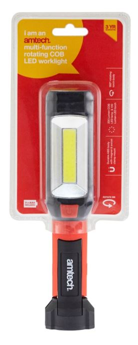 Amtech Multi-function rotating COB LED worklight