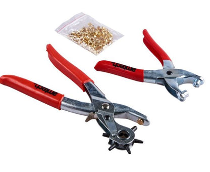 Amtech Leather punch and eyelet plier set