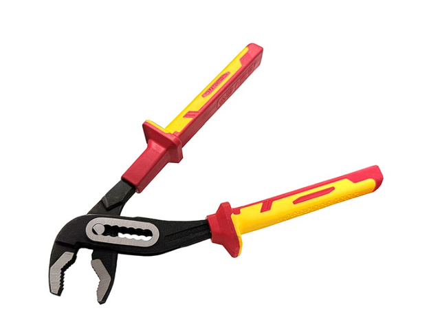Amtech VDE Insulated Water Pump Pliers 250mm (10") – 1000V Rated for Electrical Work