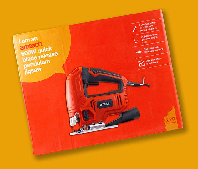 Amtech 230V 600W Pendulum jigsaw with quick blade release