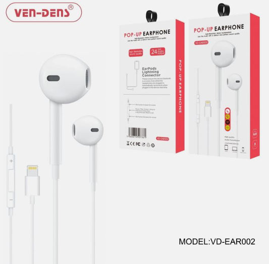 Ven-Dens Lightning Pop-Up Earphone