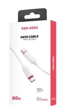 Ven-Dens 60W PVC Cable USB C To TYPE C Cable